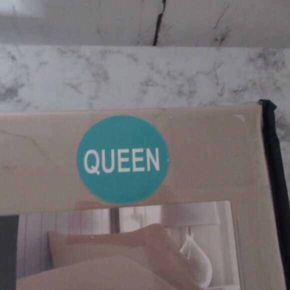 Chaps Sheets Queen Size Beige Tan Wrinkle Resistant Ultra Soft 6 Piece Set - Picture 4 of 5